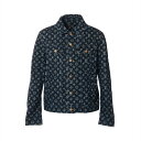 【中古】ヴィトン 18AW コットン デニムジャケット 52 メンズ ブルー HFA01WGU0 モノグラム POP UP限定