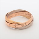 【中古】カルティエ トリニティ リング 750(YG×PG×WG) 4.6g 50