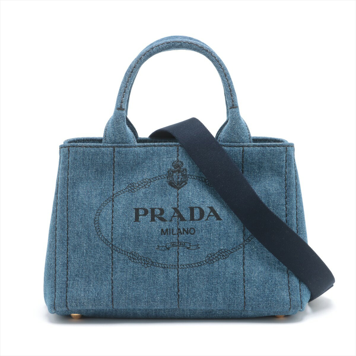 楽天市場】PRADA カナパ 2wayトートバッグ デニムの通販 楽天市場】PRADA カナパ 2wayトートバッグ デニムの通販