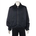 【中古】ヴィトン 25AW コットン×ナイロン ジャケット 50 メンズ ブラック RM252ME リバーシブル モノグラム