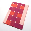 【中古】エルメス ブランケット ウール×カシミヤ ボルドー×オレンジ