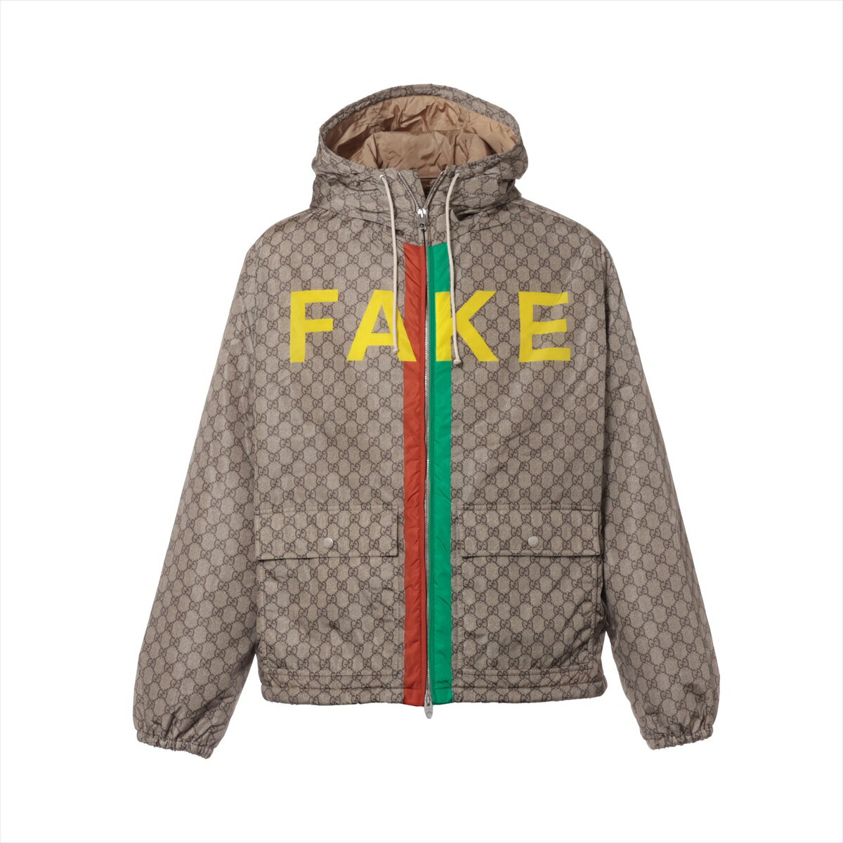 グッチ ナイロンブルゾン シェリーライン 黒 48