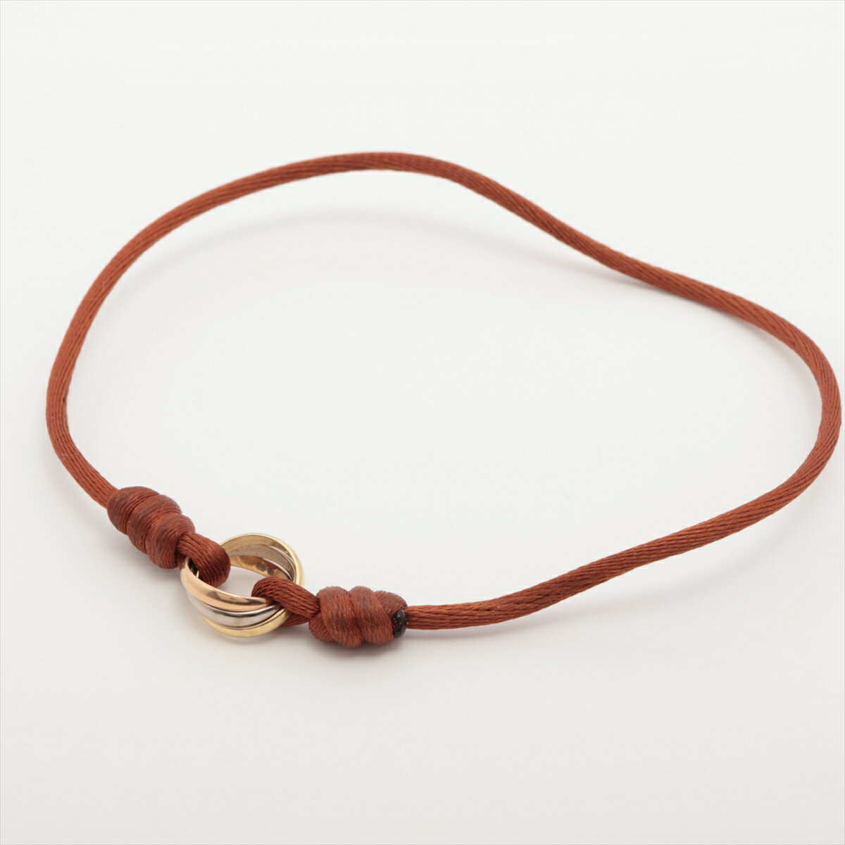 【中古】カルティエ トリニティ コードブレスレット 750(YG×PG×WG) 総3.0gのサムネイル