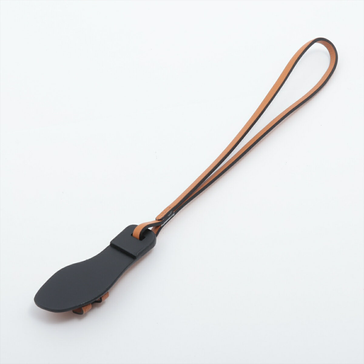【中古】エルメス オラン ナノ チャーム ヴォーエプソン ゴールド