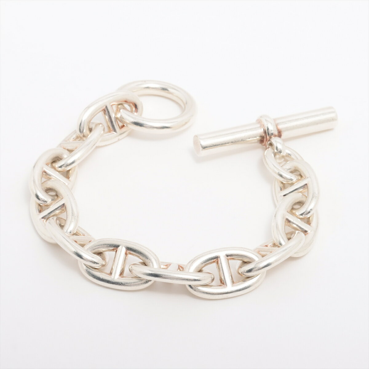 【中古】エルメス シェーヌダンクルTGM ブレスレット 925 102.2g シルバーのサムネイル