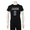 【中古】クリスチャンディオール J'ADIOR リネン Tシャツ XS レディース ブラック 843T03TC428(4)