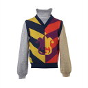 【中古】グッチ 23SS ウール×レーヨン タートルネックニット S メンズ マルチカラー 724770 ピエロ レイヤード(4)