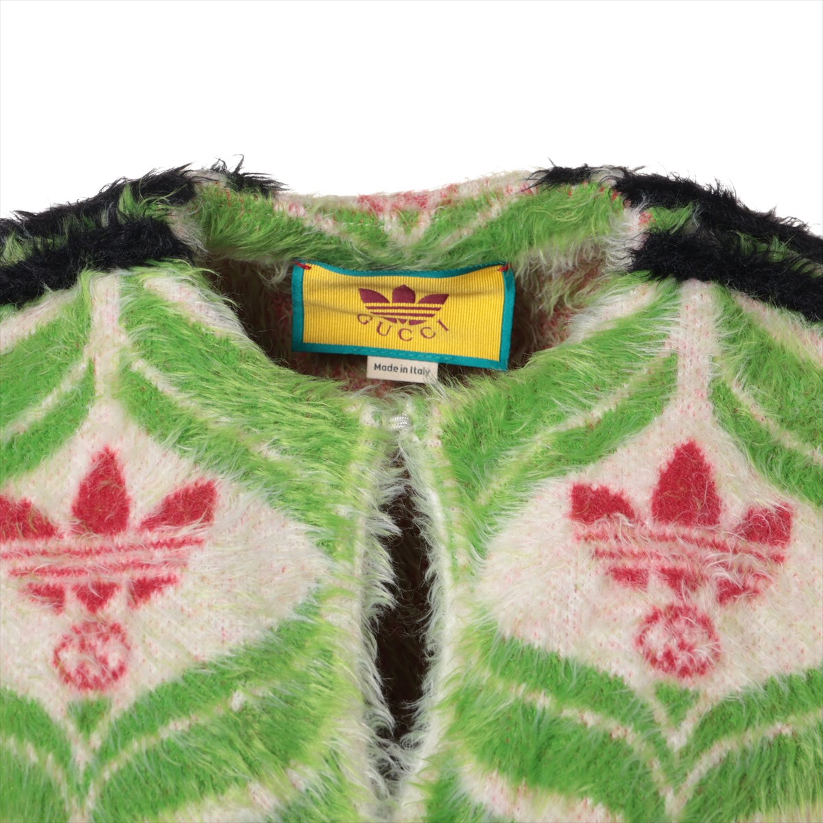 【中古】グッチ×アディダス ナイロン カーディガン XS レディース マルチカラー 717694 紐付