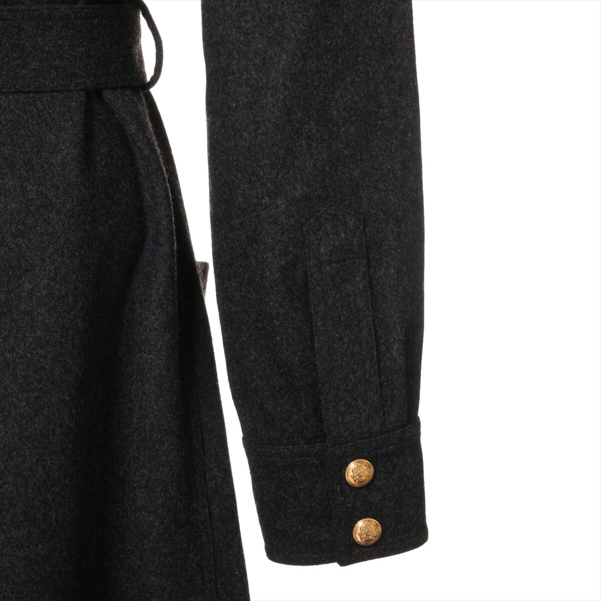 【中古】セリーヌ エディ期 ウール ワンピース 36 レディース グレー 2R803921C