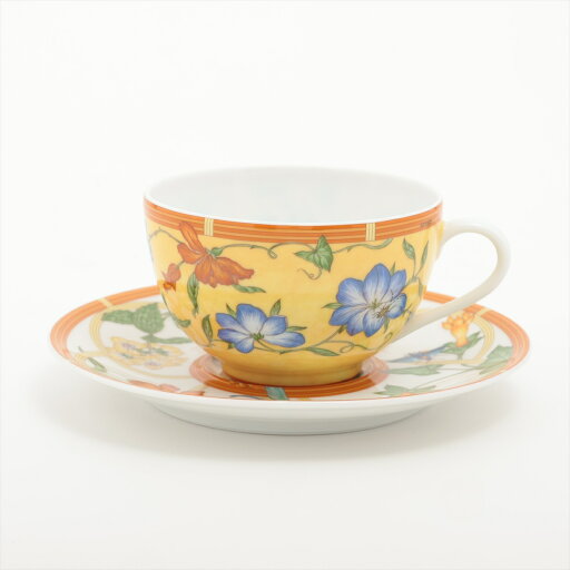 【中古】エルメス シエスタ カップ&ソーサー 陶器 【中古】エルメス シエスタ カップ&ソーサー 陶器
