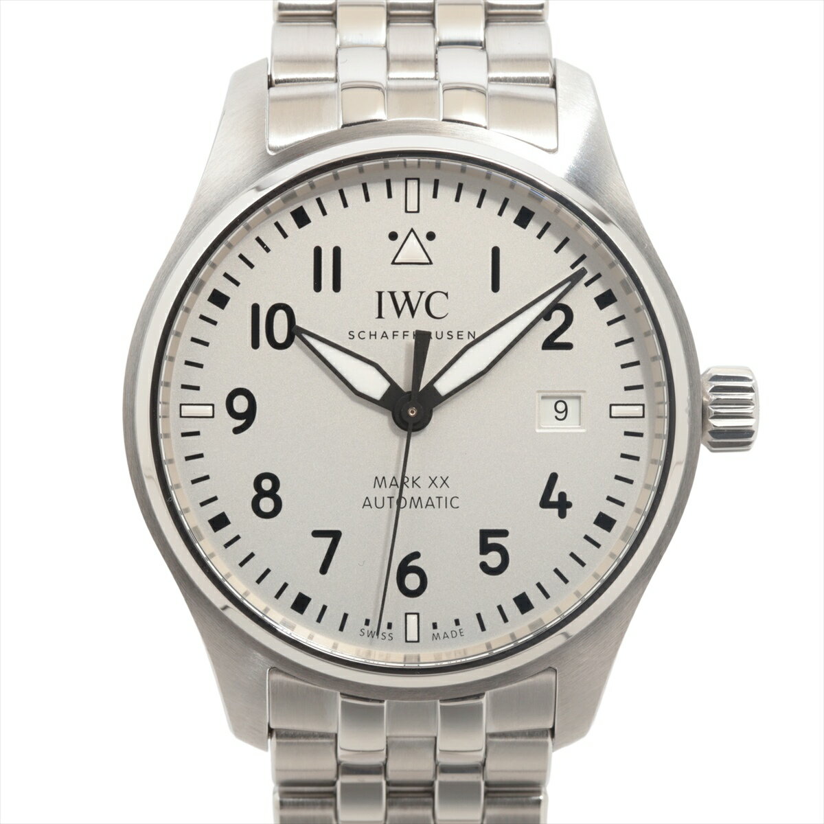 【中古】IWC パイロットウォッチ マークXX IW328208 SS AT シルバー文字盤 あまりごま1
