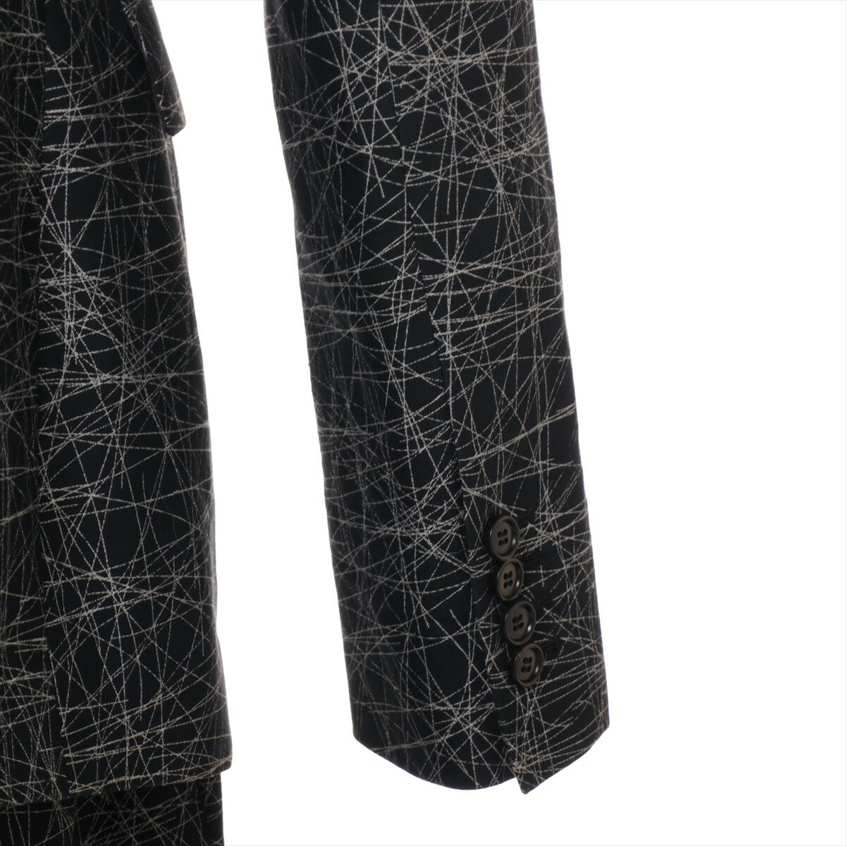 【中古】ディオールオム コットン セットアップ 46 メンズ ブラック 763C269A3930/433C107A3930