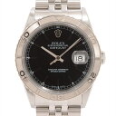 【中古】ロレックス デイトジャスト サンダーバード 16264 SS×WG AT 黒文字盤 ジュビリーブレスレット(2)