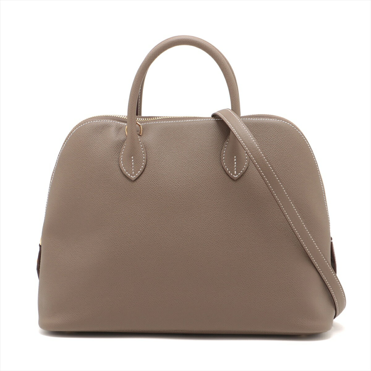 【中古】エルメス ボリード1923 30 ヴォーエプソン エトゥープ ゴールド金具 W:2024年のサムネイル