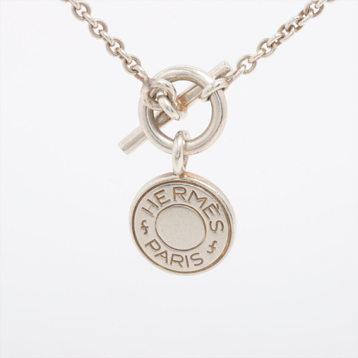 【中古】エルメス セリエ ネックレス 925 9.5g シルバー(4)