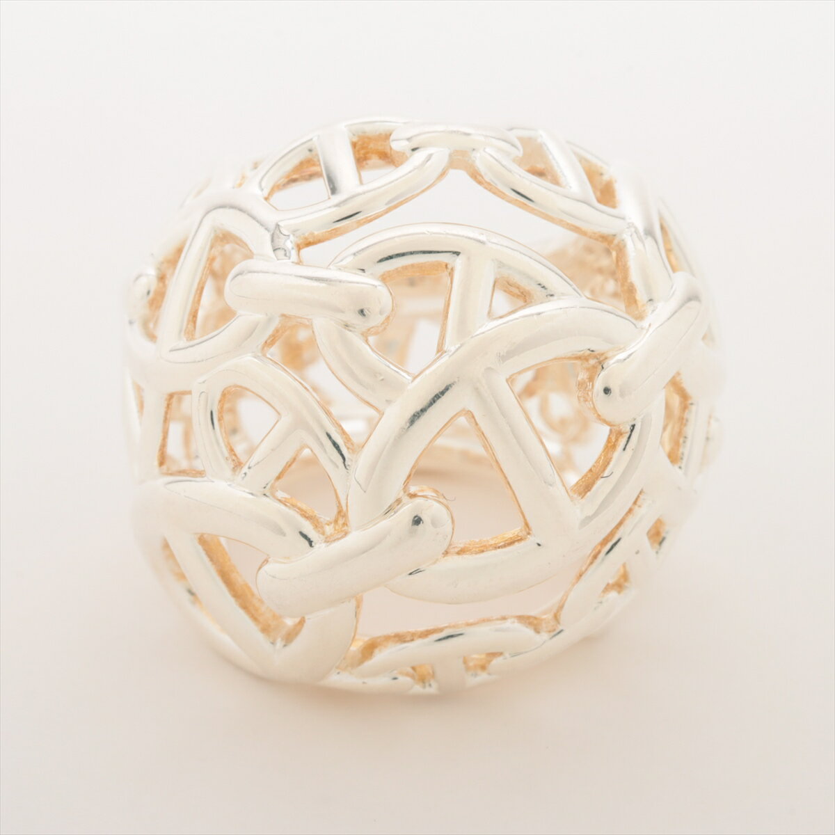 【中古】エルメス シェーヌダンクル アンシェネTGM リング 49 925 15.4g シルバーのサムネイル