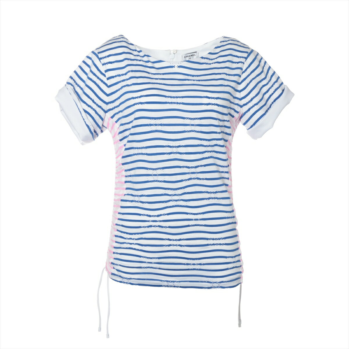 美品シャネル コットン ボーダーTシャツ ヴィンテージ 楽天市場】シャネル Tシャツ(柄ボーダー)の通販