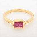 【中古】ルビー リング K18 2.3g 0.809