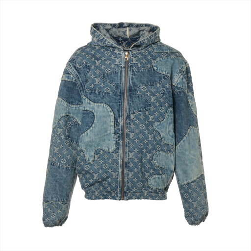 【中古】ヴィトン×NIGO 22SS コットン デニムジャケット 48 メンズ ブルー RM221M 【中古】ヴィトン×NIGO 22SS コットン デニムジャケット 48 メンズ ブルー RM221M
