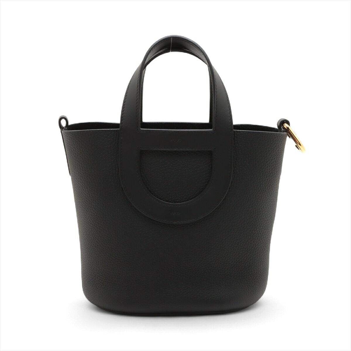 【中古】エルメス インザループ18 トリヨンクレマンスxスイフト ブラック ゴールド金具 W:2024年