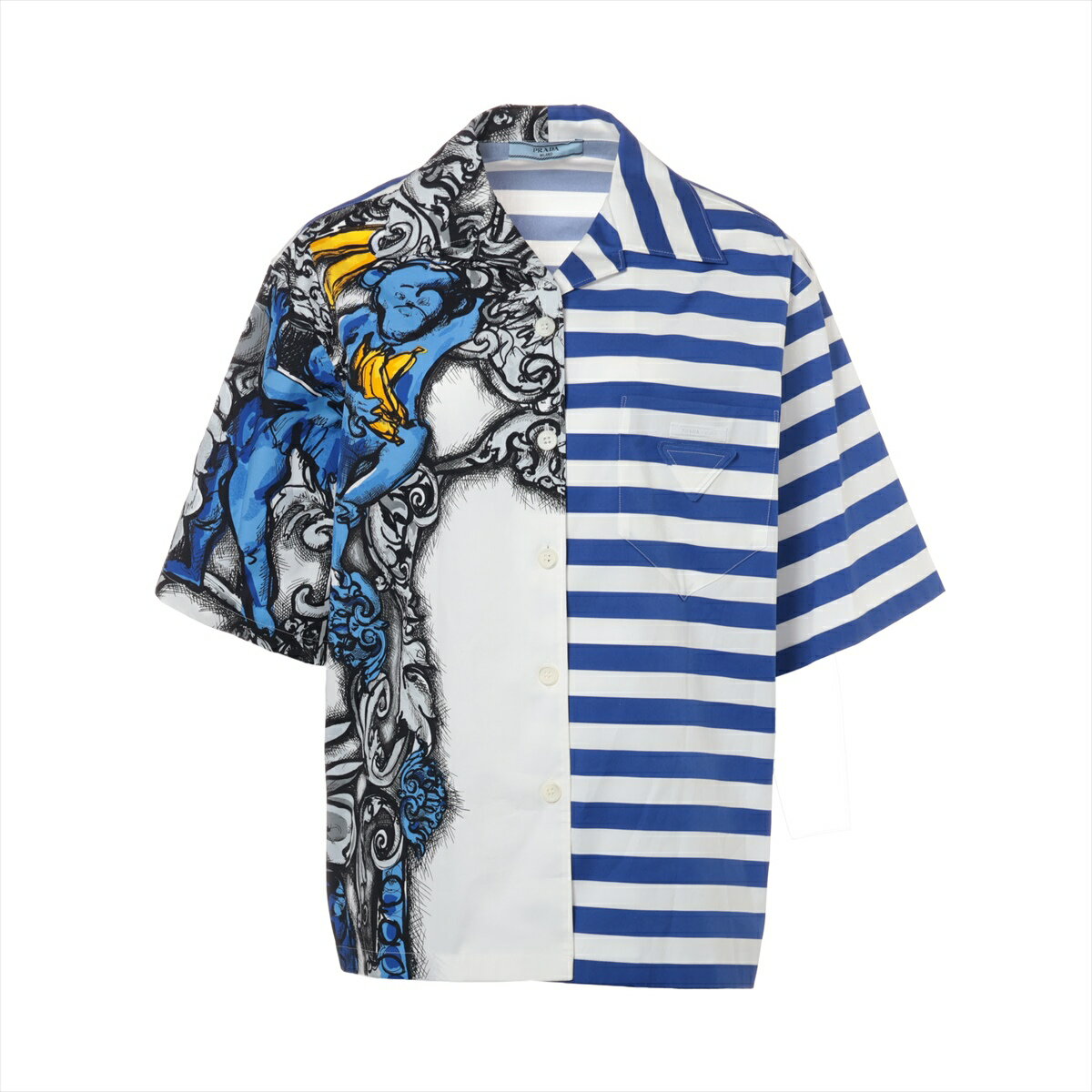 【PRADA】lady's ボーダーシャツ ワンポイントロゴ マルチカラー 楽天市場】PRADA(柄ボーダー)(トップス|レディース