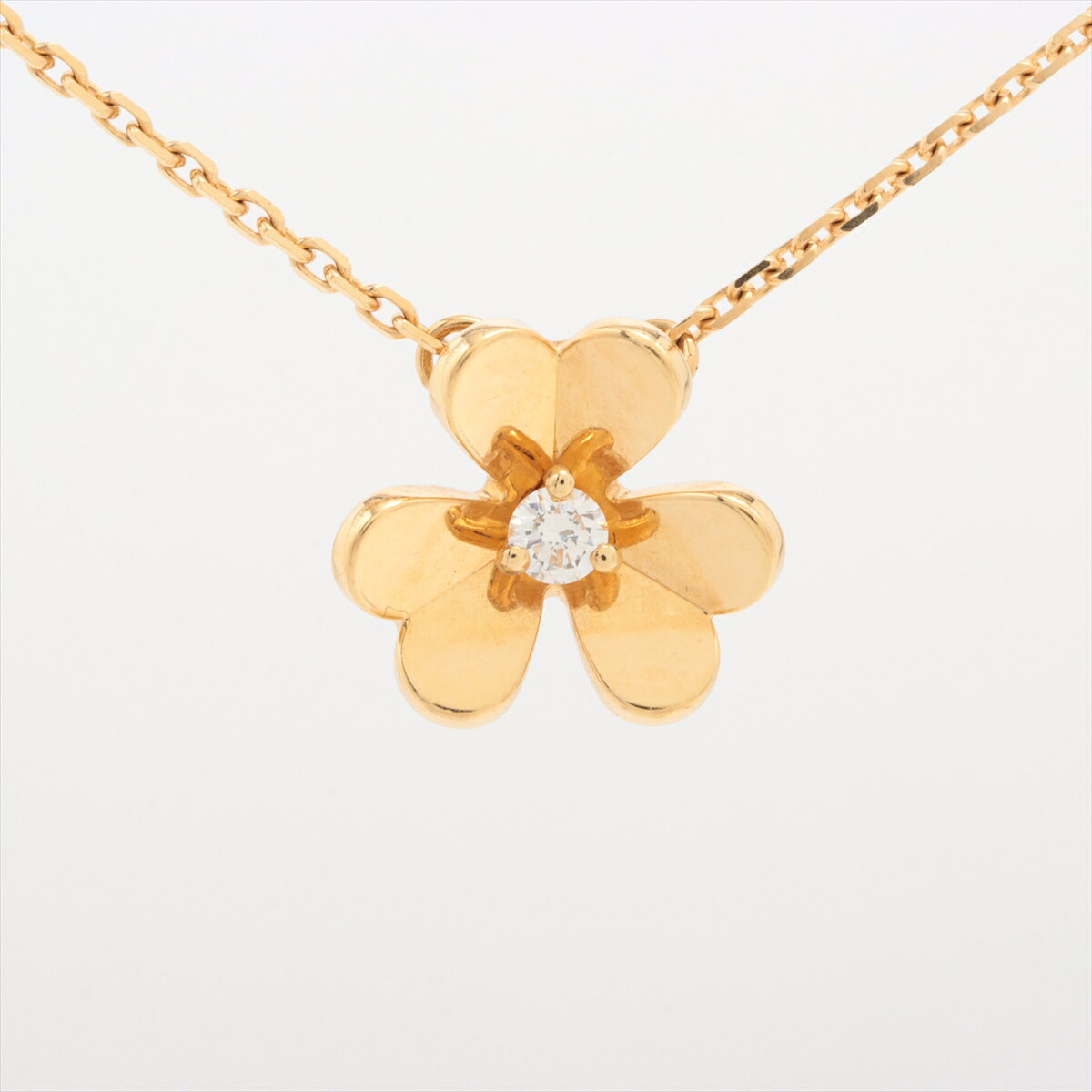 【中古】ヴァンクリーフ&アーペル フリヴォル ミニ ダイヤ ネックレス 750(YG) 3.2g ARP0J100のサムネイル