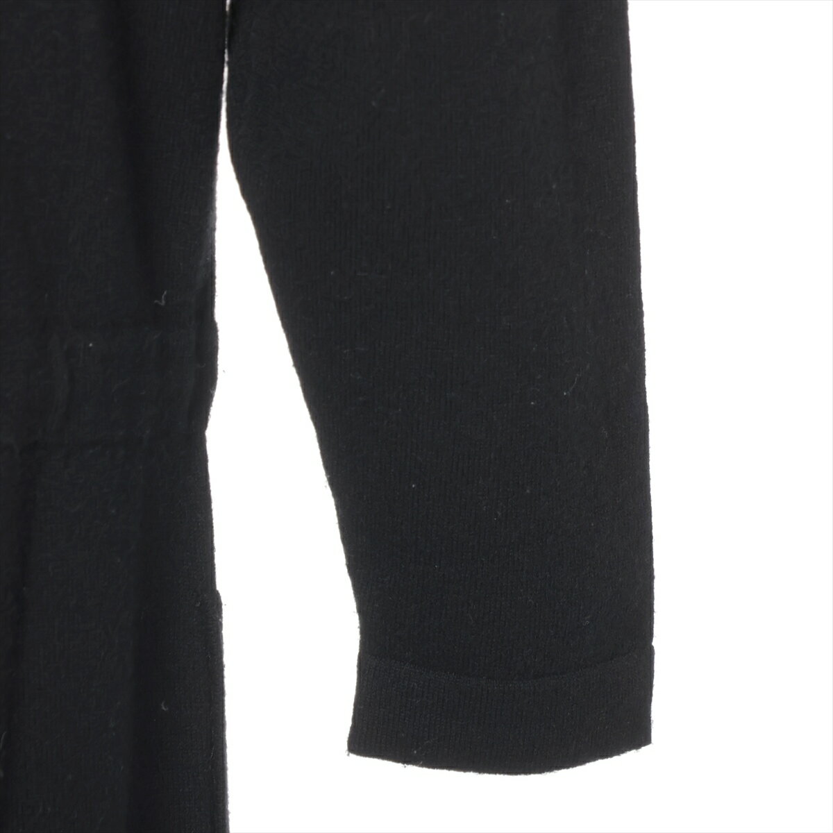 【中古】シャネル ココボタン P64 カシミヤ オールインワン 34 レディース ブラック P64648K60665 毛玉あり