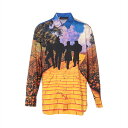 【中古】ヴィトン 19SS シルク シャツ M メンズ マルチカラー RM191 オズの魔法使い
