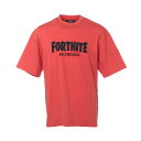 【中古】バレンシアガ 21年 コットン Tシャツ XS メンズ オレンジ 612966 FORTNITE MEDIUM FIT T-SHIRT(4)