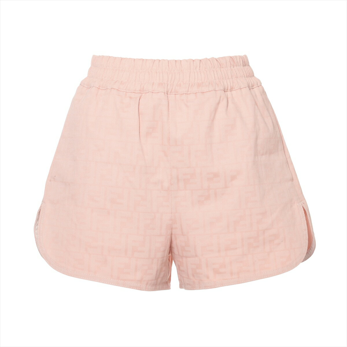 【中古】フェンディ ズッカ 21年 コットン ショートパンツ 40 レディース ピンク FLP761