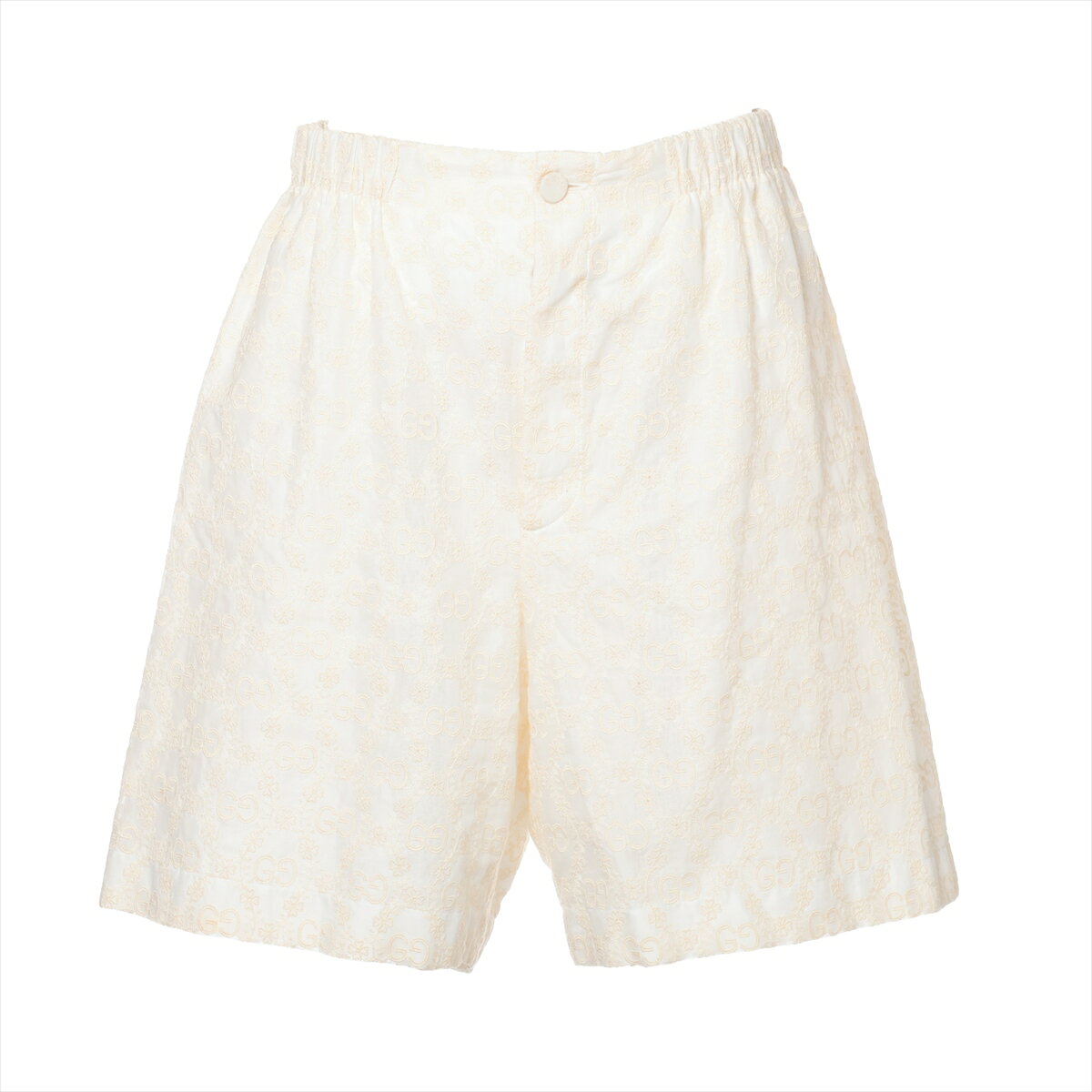 【中古】グッチ GGパターン コットン ショートパンツ 38 レディース アイボリー 627841