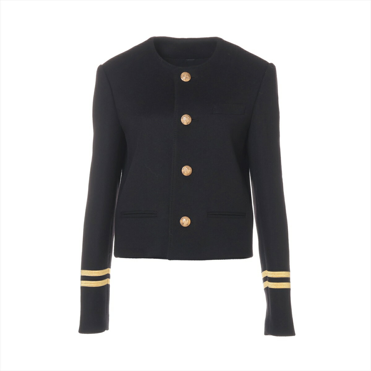 【中古】セリーヌ 22SS カシミヤ ジャケット 34 レディース ブラック 2V75F6700 スペンサーキャプテン