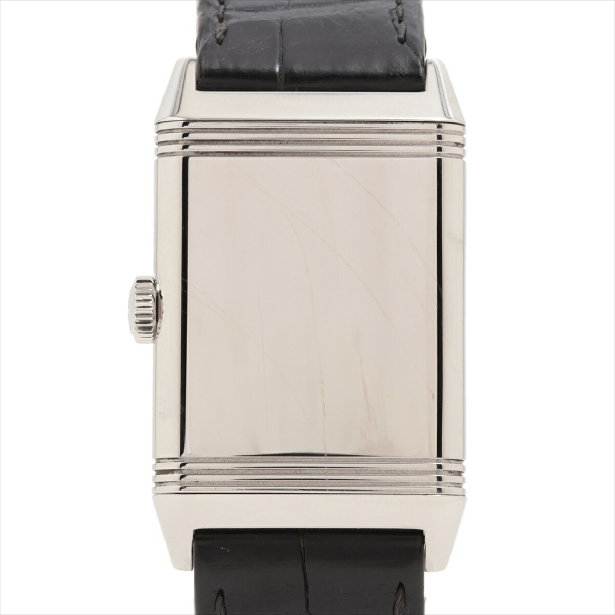 【中古】ジャガールクルト レベルソ クラシック Q3828420 SS SS×革 AT シルバー文字盤