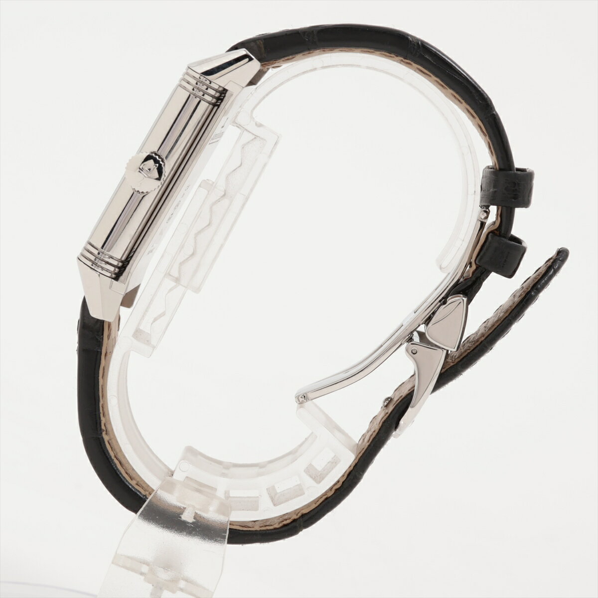 【中古】ジャガールクルト レベルソ クラシック Q3828420 SS SS×革 AT シルバー文字盤