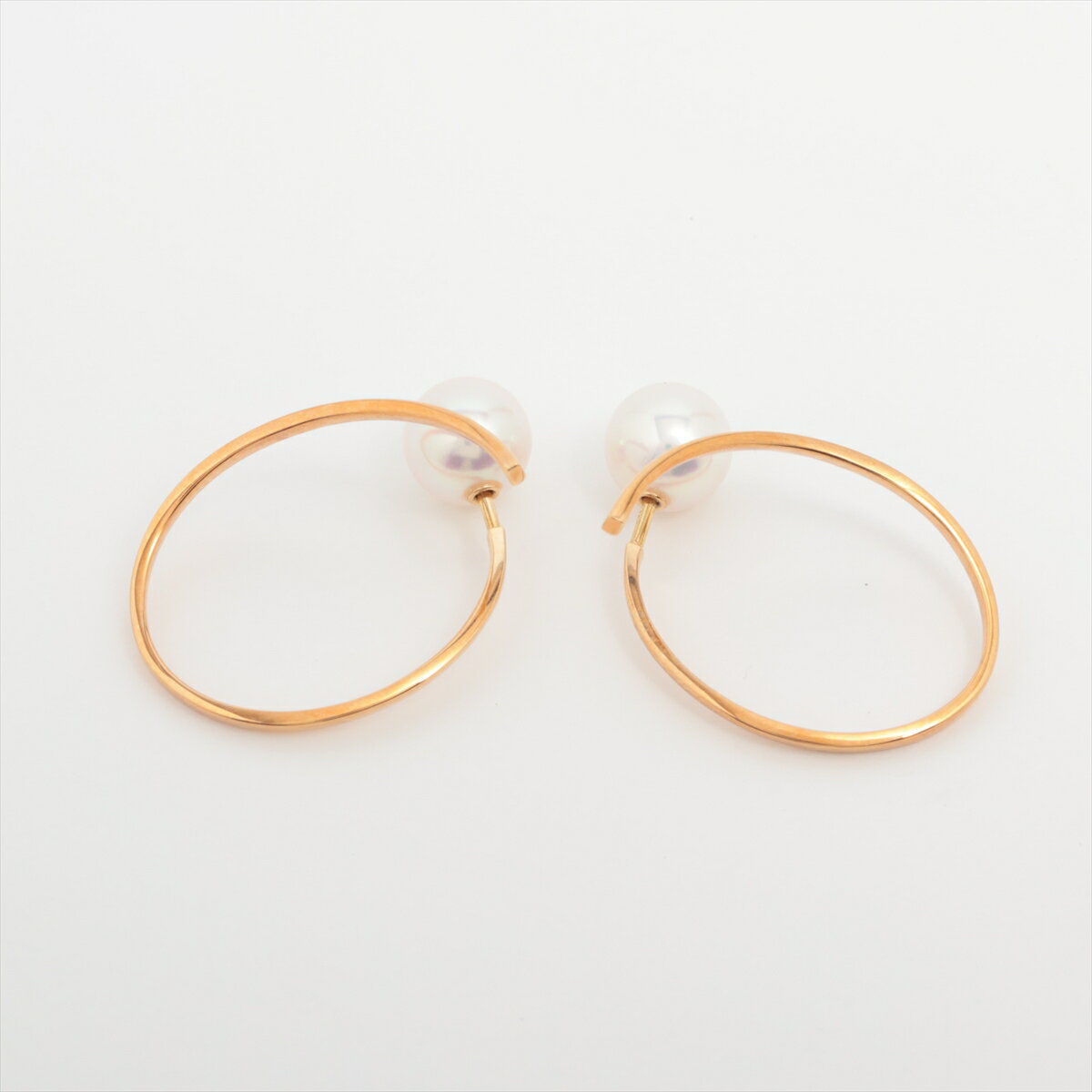 【中古】タサキ ア ファイン バランス パール ピアス 750(YG) 総5.1g 約8.0mm