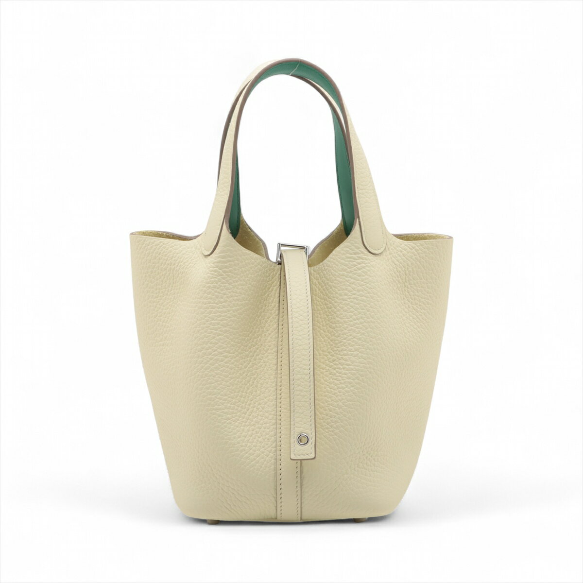 【中古】エルメス ピコタンロック18 PM エクラ トリヨンクレマンスxヴォースイフト ジョーヌミルトンxヴェールヴェルティゴ シルバー金具 W:2024年のサムネイル