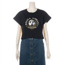【中古】ドルチェ&ガッバーナ コットン Tシャツ 36 レディース ブラック 呪術廻戦 I8AEXZ パンダ