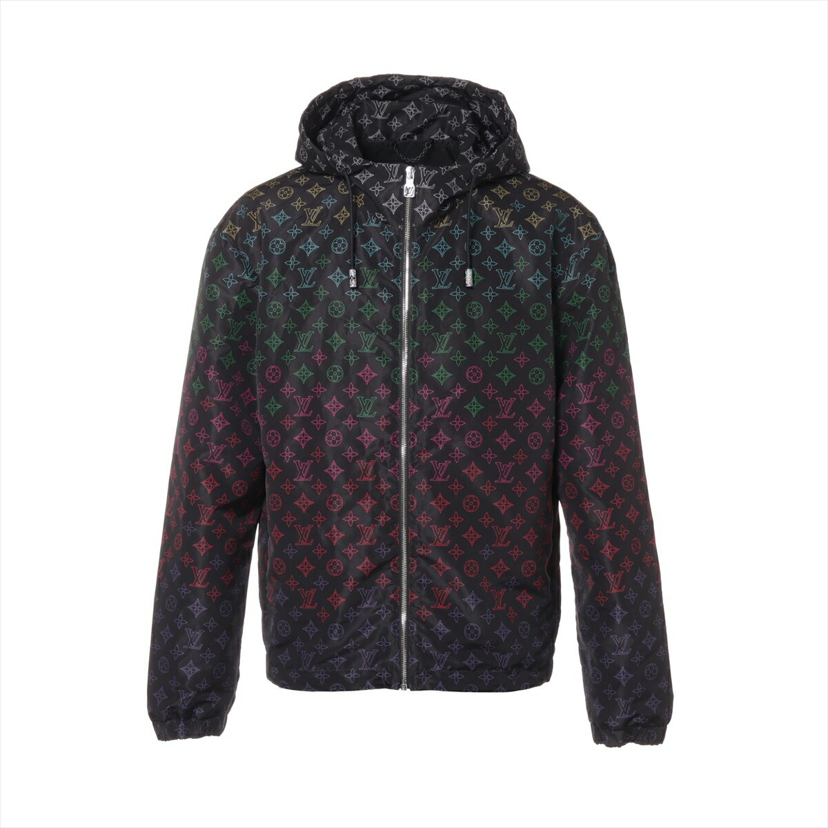 Louis Vuitton モノグラム カラーブロック フード ジャケット Louis Vuitton モノグラム カラーブロック フード ジャケット