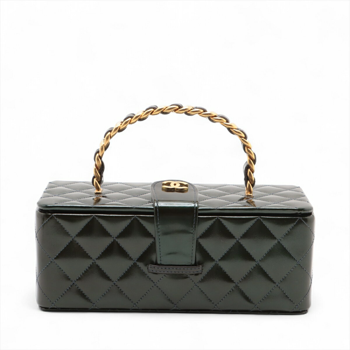 激レア 美しいカーキグリーン ◆ CHANEL ロングバニティバッグ 楽天市場】シャネル バニティバッグ(カラーグリーン)(バッグ
