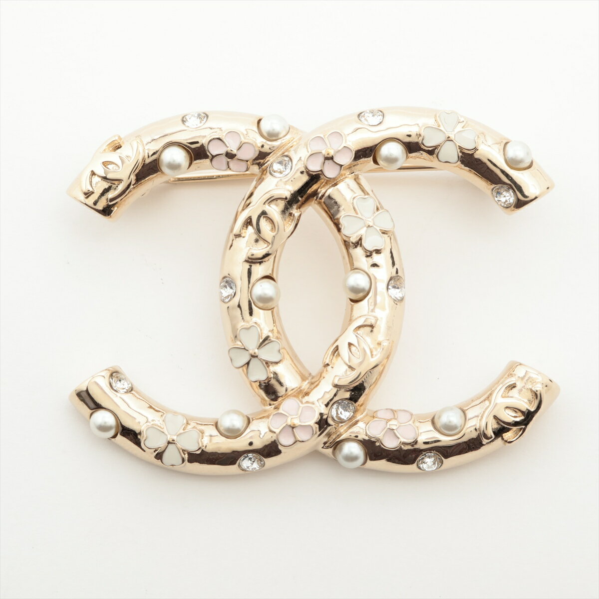 【中古】シャネル ココマーク B22S ブローチ GP ゴールドのサムネイル