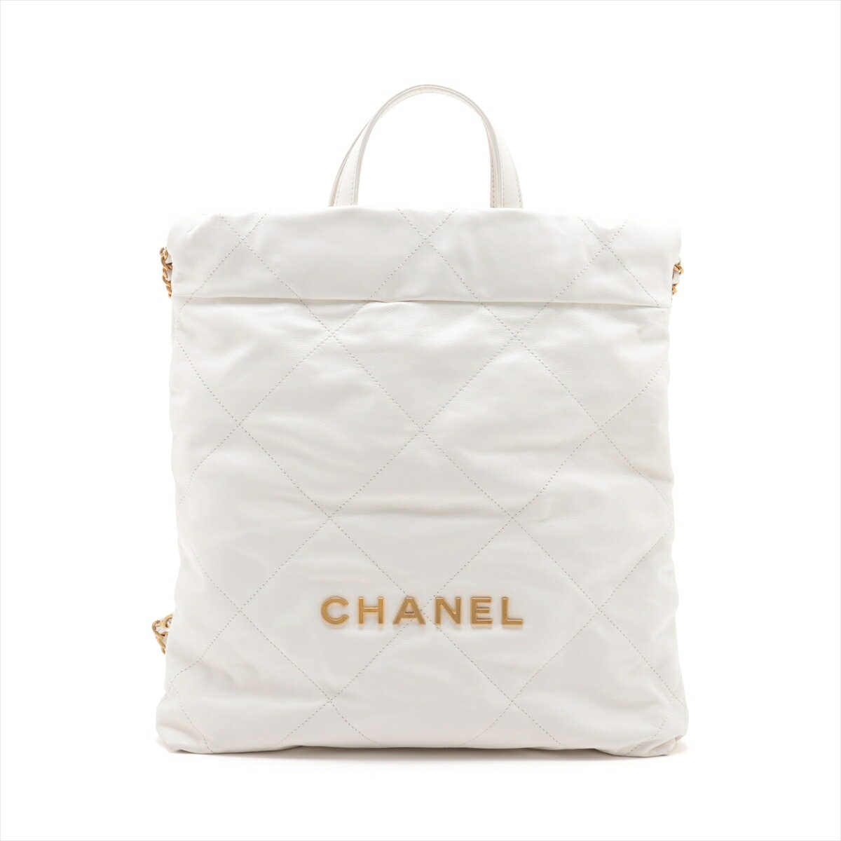 【ホワイトラインが可愛い☆】CHANEL バックパック 楽天市場】ホワイト(ブランドシャネル)(バックパック