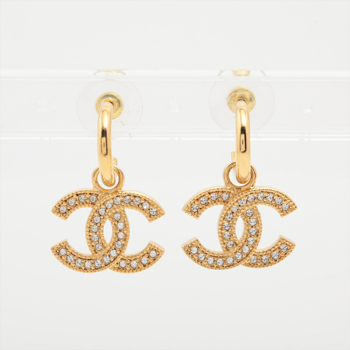 【中古】シャネル ココマーク F24K ピアス(両耳用) GP ゴールドのサムネイル