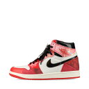 【中古】ナイキ AIR JORDAN 1 RETRO HIGH OG SP レザー ハイカットスニーカー 27.5cm メンズ レッド DV1748-601 スパイダーマン アクロス ザ スパイダーバース コラボ