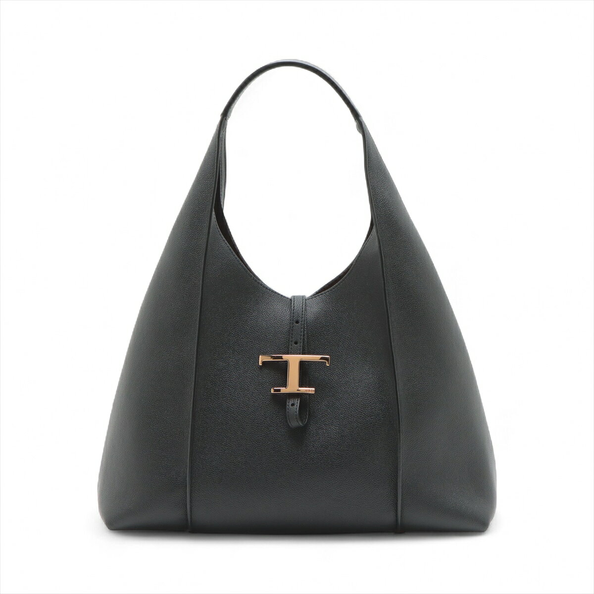 【中古】トッズ Tタイムレス レザー ワンショルダーバッグ ブラックのサムネイル