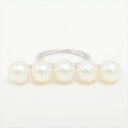 【中古】タサキ バランス シグネチャー パール リング 750(WG) 7.9g 約8.0mm