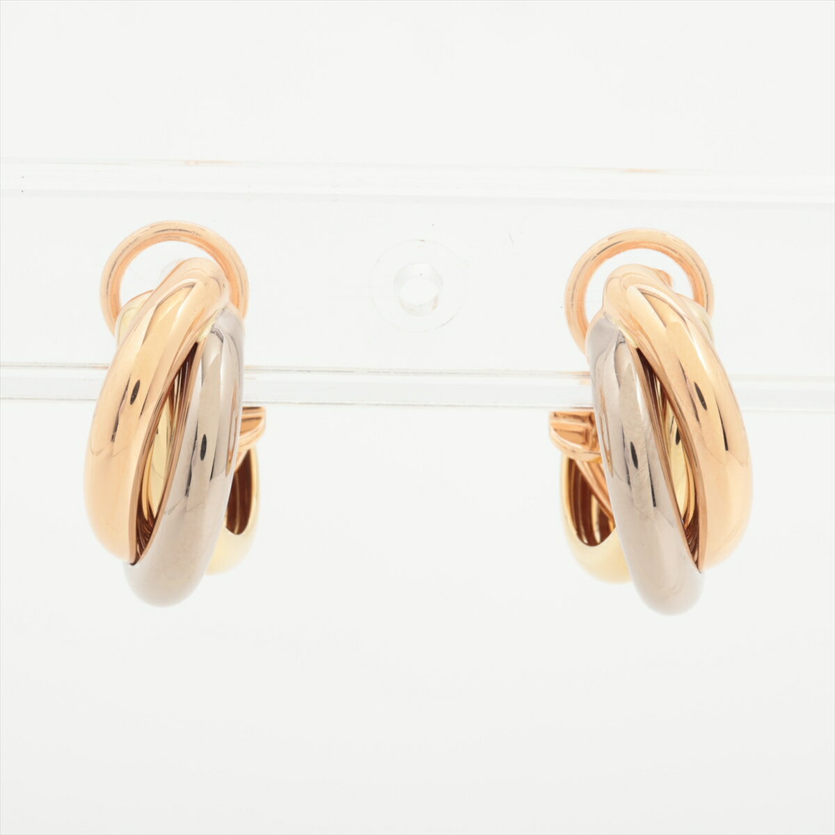 【中古】カルティエ トリニティ ピアス 750(YG×PG×WG) 9.9gのサムネイル