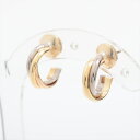 【中古】カルティエ トリニティ ピアス 750(YG×PG×WG) 4.5g