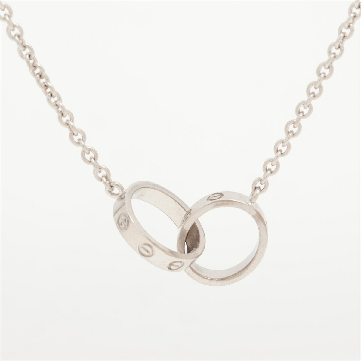 【中古】カルティエ ベビーラブ ネックレス 750(WG) 7.6g