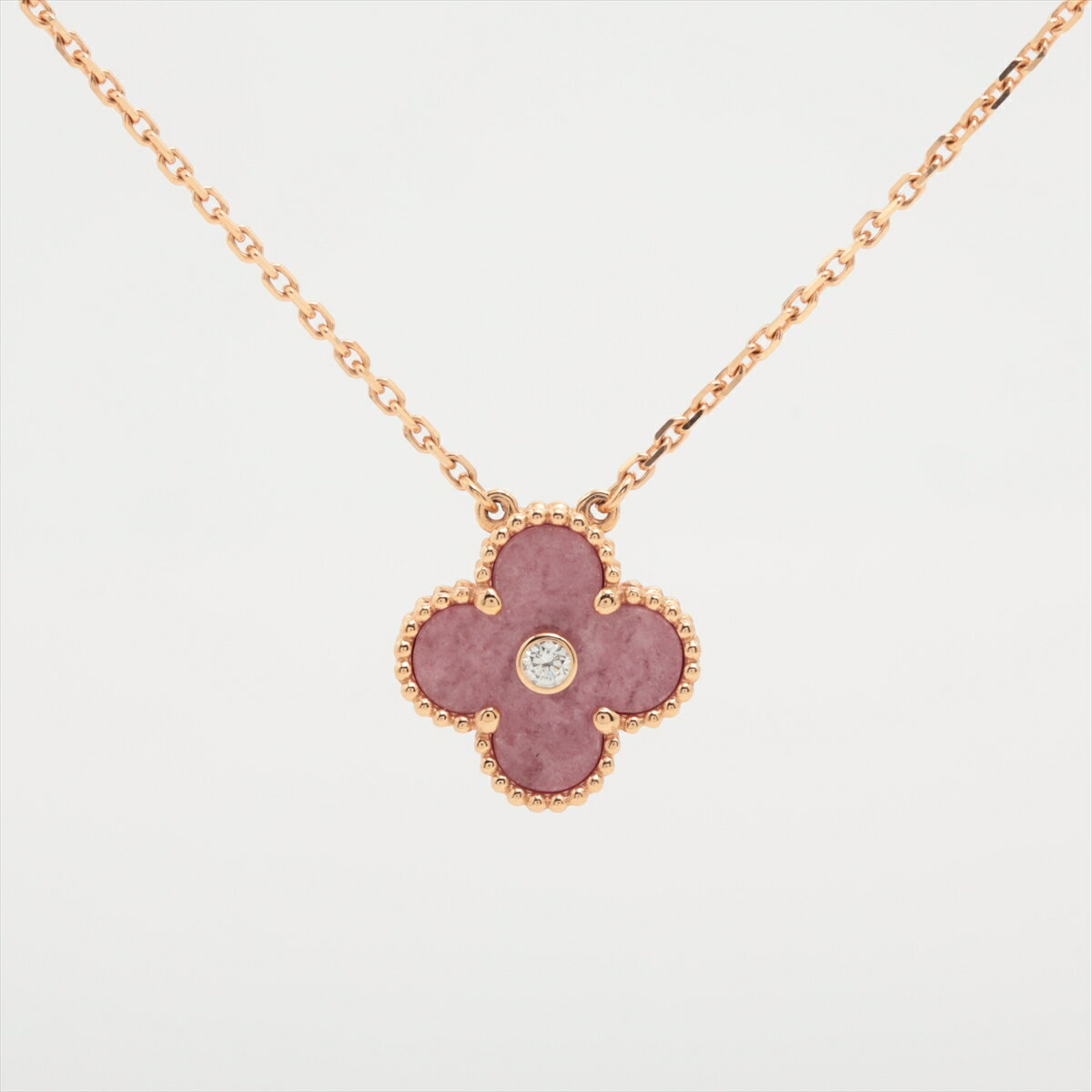 【中古】ヴァンクリーフ&アーペル ヴィンテージアルハンブラ ロードナイト ダイヤ ネックレス 750(PG) 6.2g VCARP7TD00 2021年ホリデーシーズン限定のサムネイル