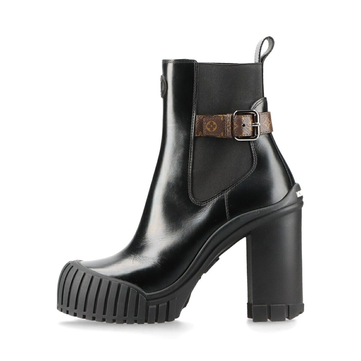 Louis Vuitton サイドゴア　ブーツ　ルイヴィトン　24センチ　37 LOUIS VUITTON ルイ・ヴィトン LVボールド ライン アンクル